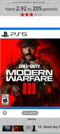 Call of Duty Modern Warfare 3 PS5 Make an Offer