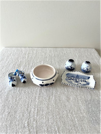 BLUE AND WHITE SET OF SMALL TRINKETS-COLLECTIBLE