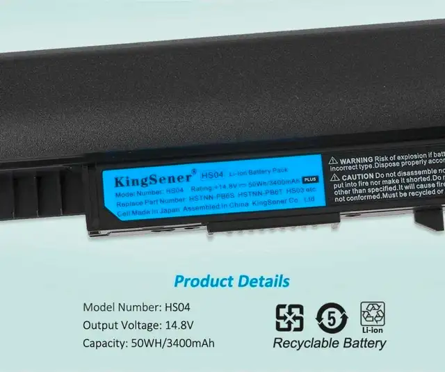 KingSener HS04 Laptop Battery in Laptop Accessories in Markham / York Region - Image 6