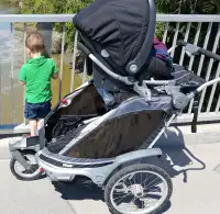 Thule Chinook Double Chariot with Bike Kit + Infant Attachments
