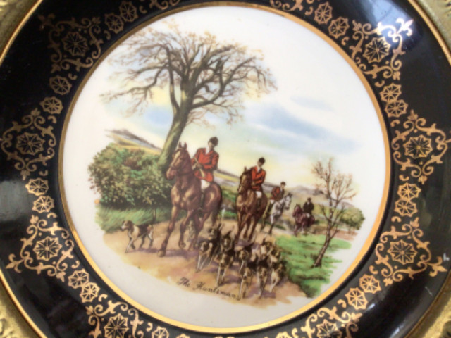 Bone China England plate with brass Framing in Arts & Collectibles in Edmonton - Image 2