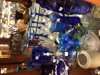Decorative glass of many varieties for sale.