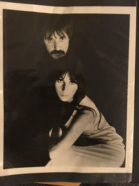 Sonny and Cher Photo signed by Both of them in 1965