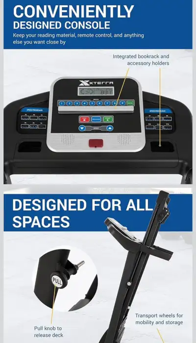 XTERRA TR150 FOLDING TREADMILL - LIKE NEW/ HARDLY USED, View more