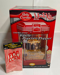 NEW Betty Crocker Cinema Style Popcorn  Popper