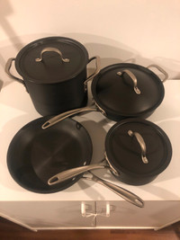 Previously used Calphalon Commercial HardAnodized 7-PC Cookware
