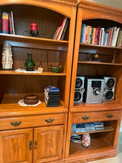Wall Unit (double) Oak, View more