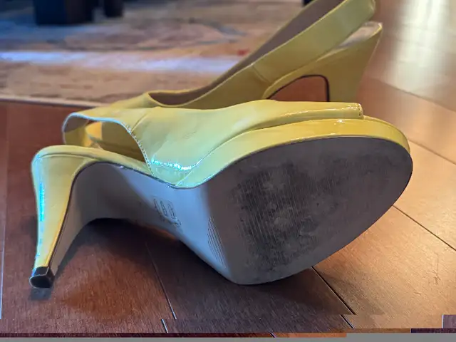Call it Spring ladies size 8 in yellow high heels in Women's - Shoes in Calgary - Image 5
