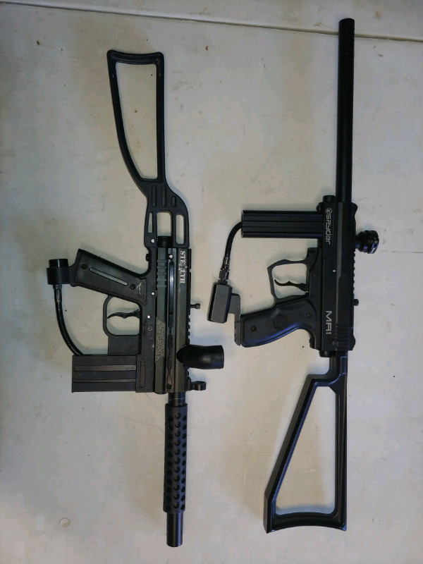 MR1 Spyder JT Stealth 2 milSim type paintball markers Paintball