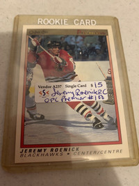 Jeremy Roenick RC 1990-91 OPC Premier #100 Showcase 320
