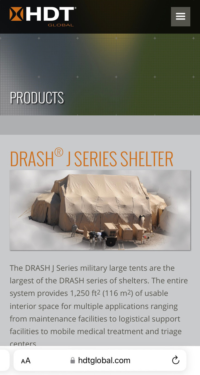 HDT Military Tent Storage Insulated Extreme Cold Dôme entreposag dans Conteneurs d’entreposage  à Saguenay - Image 4