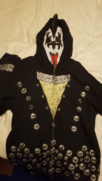 KISS Gene Simmons hoodie full zipped and painting exclusive