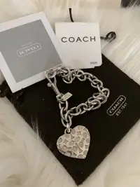 Authentic Coach Heart ❤️ Bracelet, Perfect  for ❤️ Day!!