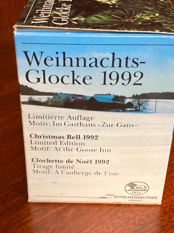 Weihnachts Glocke 1992 - Christmas Bell - limited edition in Holiday, Event & Seasonal in London - Image 4