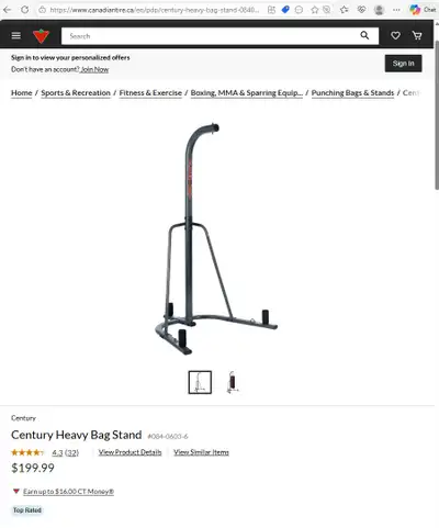 Punching Bag + Stand (combined) - Save $200 off New, View more