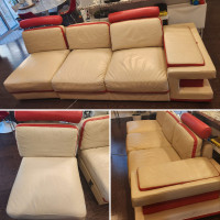 Modern Style-Leather Sectional Sofa for SALE + Chair