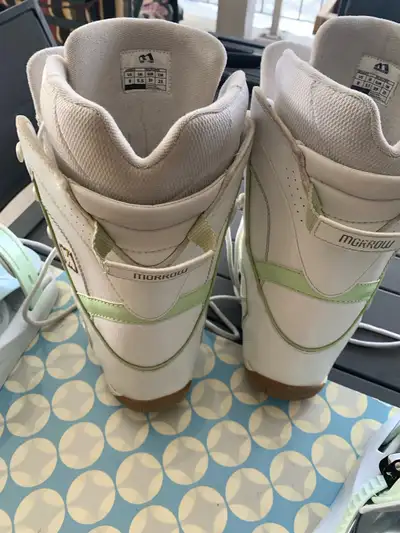 women’s K2 154cm snowboard with size 8 boots and bindings, View more