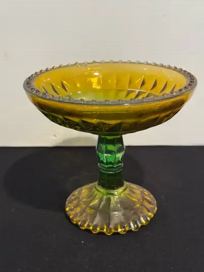 “1960’s Jeanette Glass Pedestal Candy Dish” $10 . , View more