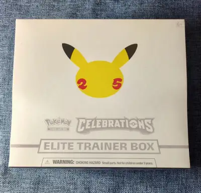 Pokemon (2x) Celebrations ETB and Pikachu V-union box, View more