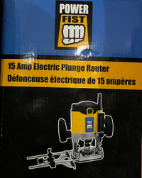 15 amp Electric Plunge Router - Brand new