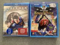 New sealed Blurays Superman Returns Disney Snow White & 7 Dwarfs