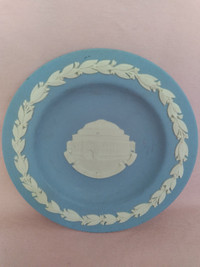 Wedgwood Blue Jasper Plate "Royal Albert Hall"