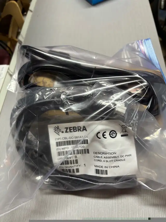 Zebra Power Adapter SAWA-58-90012A and Zebra - power cable CBL-D in Cables & Connectors in Cambridge - Image 5