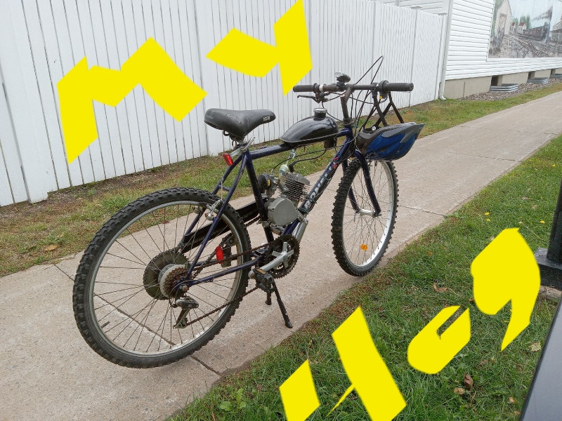Bike with 80cc motor Fixie (Single Speed) Annapolis Valley Kijiji