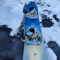 154cm K2 Snowboard with K2 Bindings 