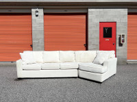 White sectional 