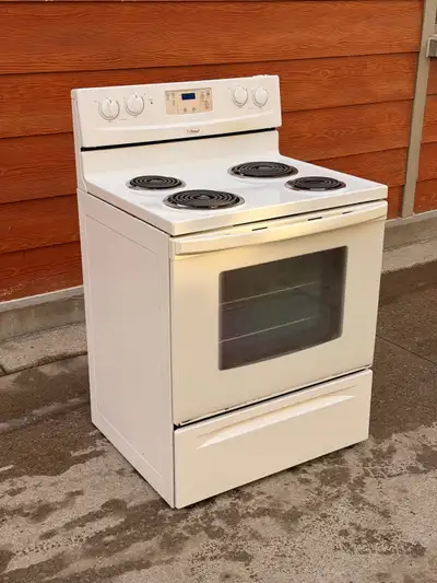 Whirlpool electric stove/range/oven 30”, View more