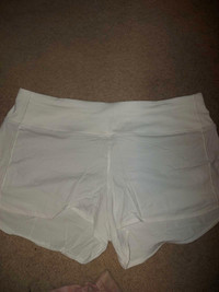 Lululemon white shorts 