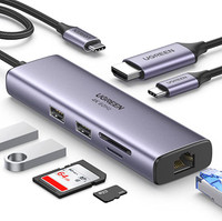 UGREEN Revodok USB C Hub, 7 in 1 USB C Dock with 4K 60Hz HDMI