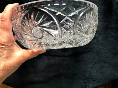 Pinwheel Crystal Bowl (Brampton), View more