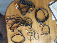 Assorted audio cables.