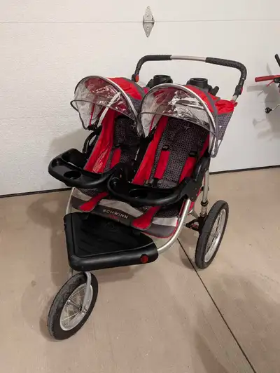 Schwinn Turismo double jogging stroller, View more