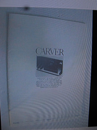 CARVER AUDIO 25 PAGE BROCHURE 80S OR EARLY 90S