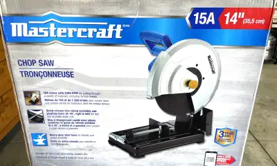 USED Like New Mastercraft Metal Chop Saw, View more