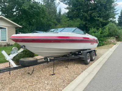 Rinker 20’ with omc 4.3 and cobra leg. New fuel pump, starter, spark plugs. Engine and leg oil chang...