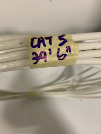 39’ 6” long piece of cat 5 cable with ends