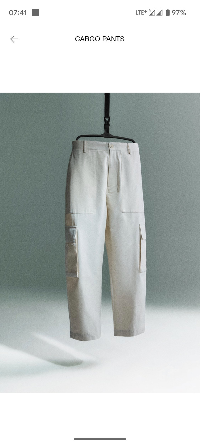 Zara cargo pants new / pantalon style militaire nuef  dans Hommes  à Ville de Montréal - Image 2
