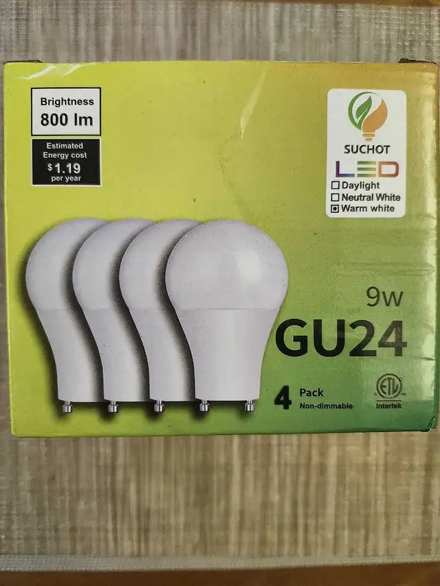 Led lightbulbs GU24 9w