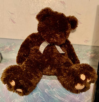 25” tall brown cuddly teddy bear 