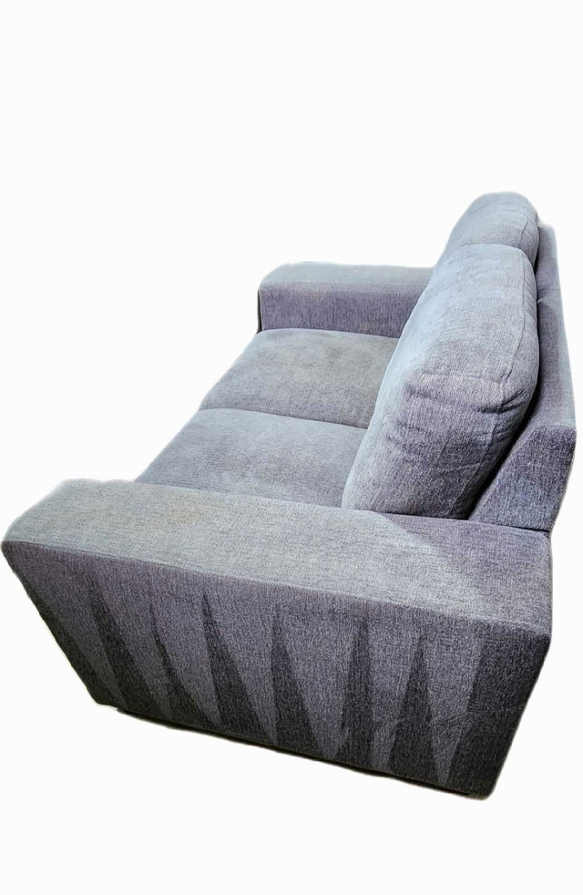 FREE DELIVERY Grey Modern Comfy 2 Seater / Loveseat Sofa / Couch in Couches & Futons in Richmond - Image 3