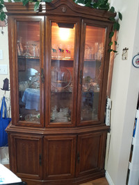 BEAUTIFULLY CRAFTED SOLID DISPLAY CABINET