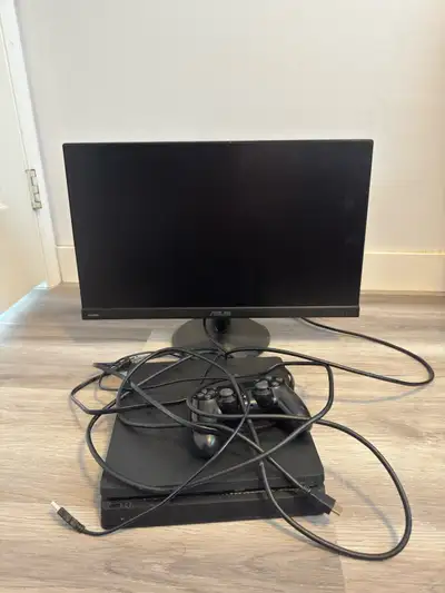 PS4 Slim 1TB + ASUSf 23” Monitor Full Gaming Setup, View more
