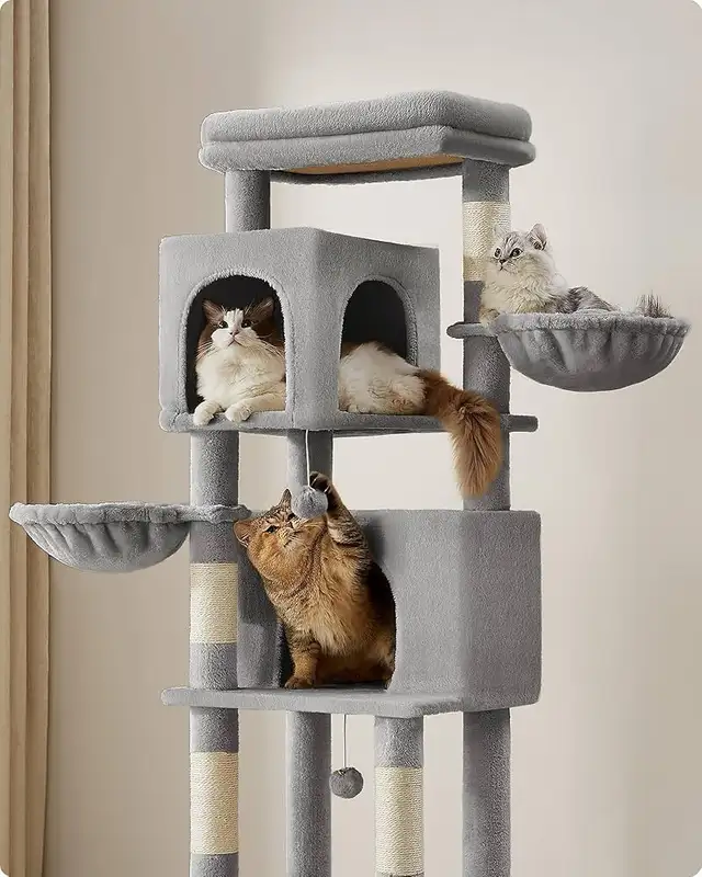 Large Cat Scratching Post 175 cm High XL Multi-Tier Cat Tree wit in Accessories in Markham / York Region - Image 4