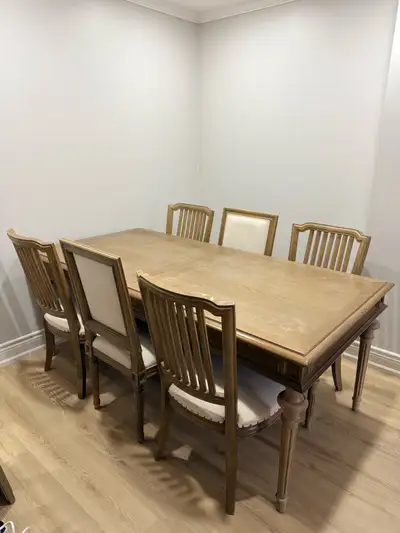 Solid Real Wood Dining Table – Extendable, Seats Up to 12, View more
