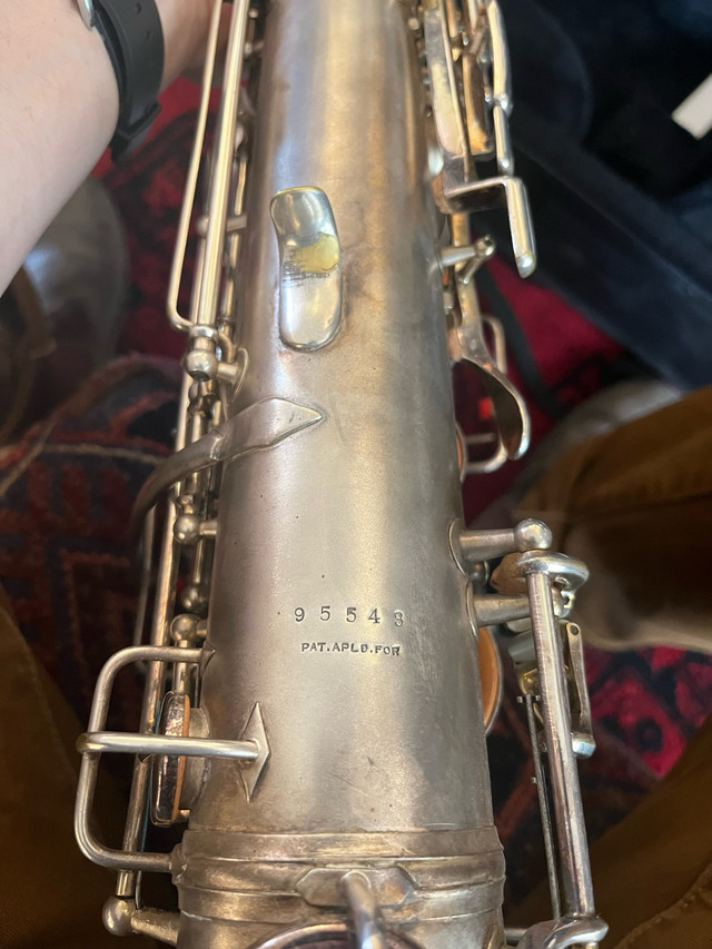 Vintage York Silver Plated Tenor Sax.  in Woodwind in Kitimat - Image 2