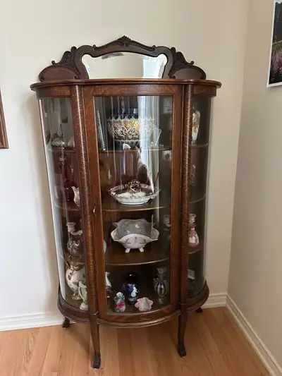 stunning antique curio cabinet - need gone, View more